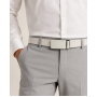 Curea barbati eleganta pentru costum piele naturala, Portocaliu, 3.5cm TK12PRT